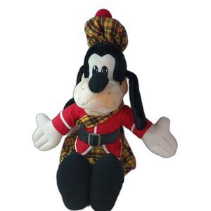 Disneyland/World Goofy Scottish Plush Tartan Kilt Hat 18" Vintage Srilanka